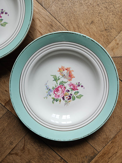 Assiettes creuses dépareillées "Beaugency"