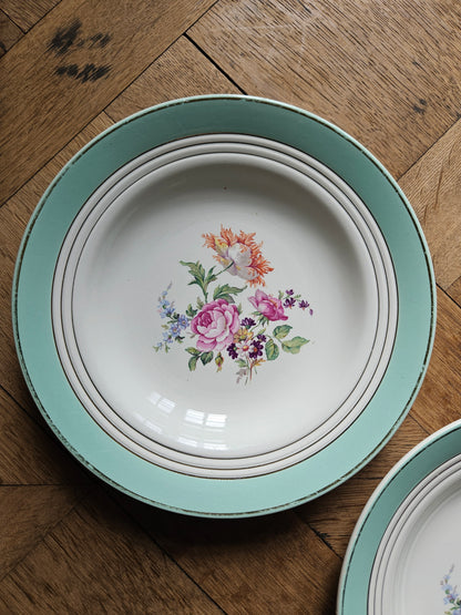 Assiettes creuses dépareillées "Beaugency"