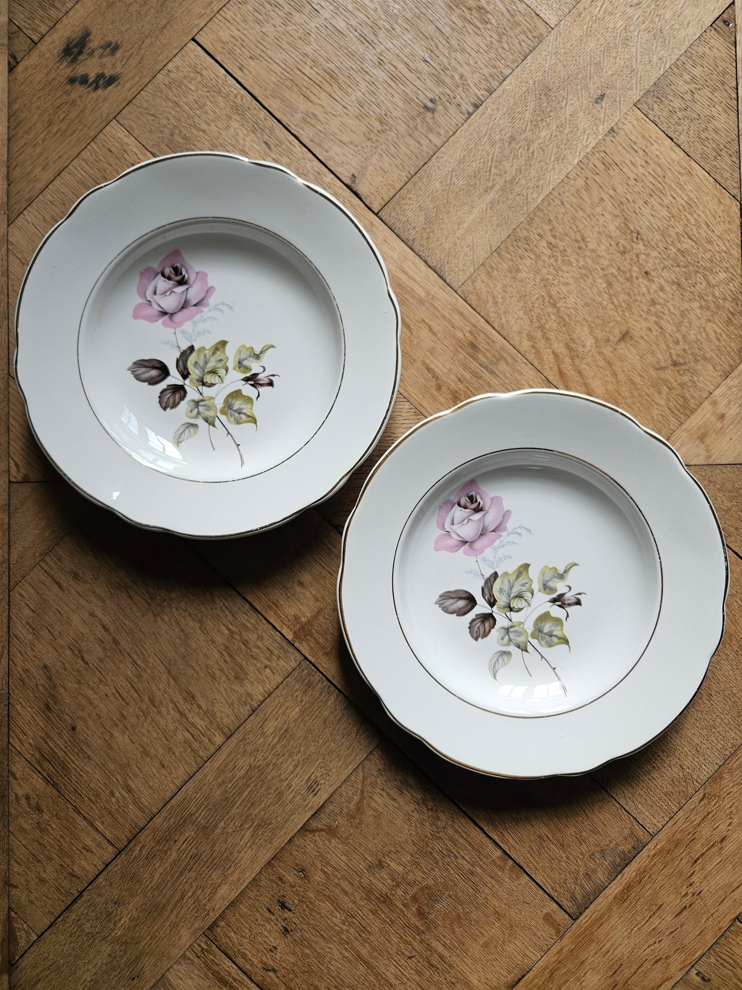 Assiettes creuses dépareillées "Beaugency"