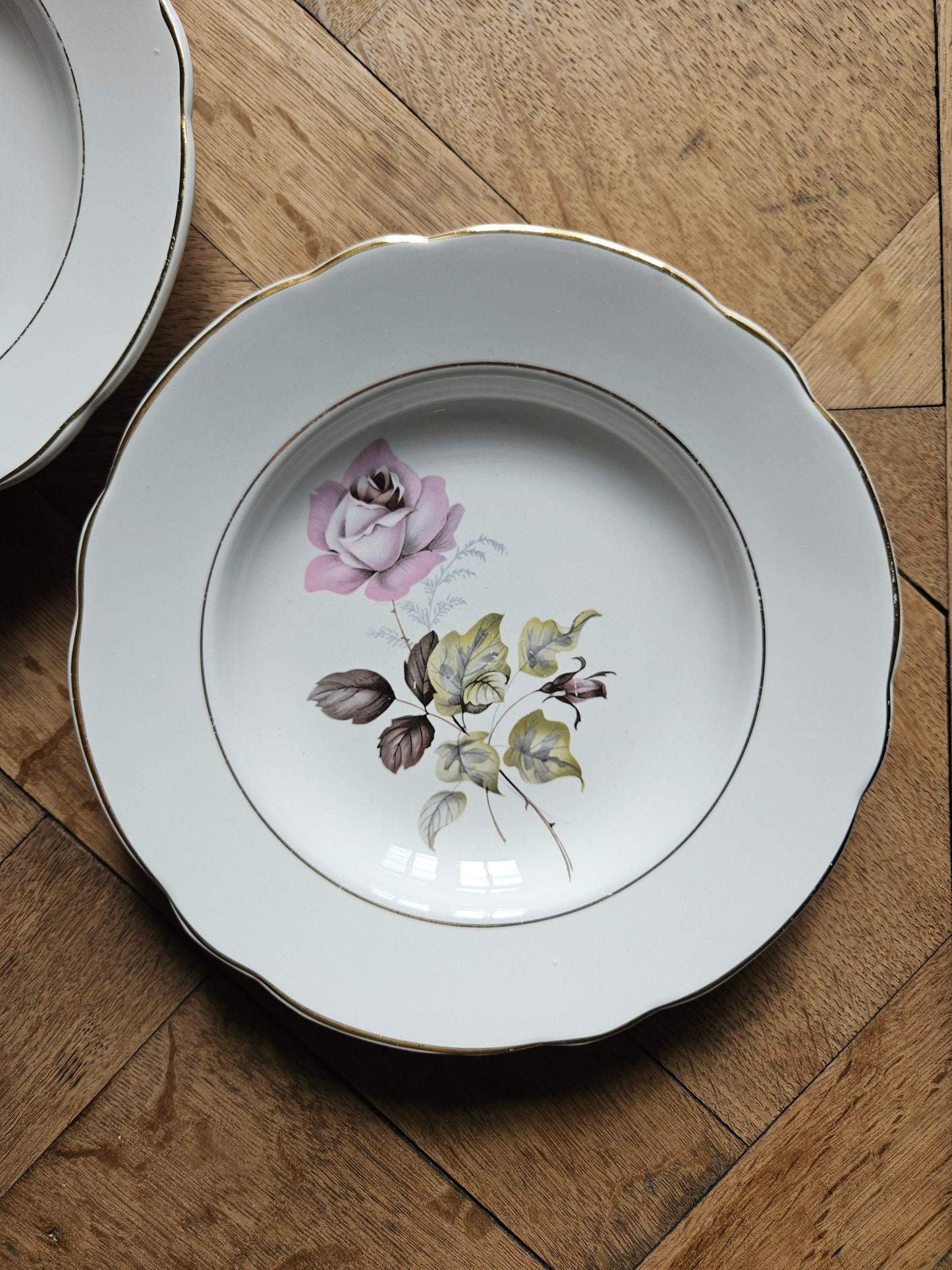 Assiettes creuses dépareillées "Beaugency"