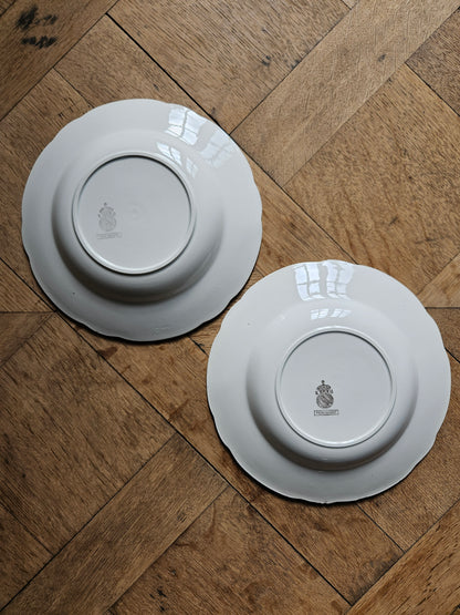 Assiettes creuses dépareillées "Beaugency"