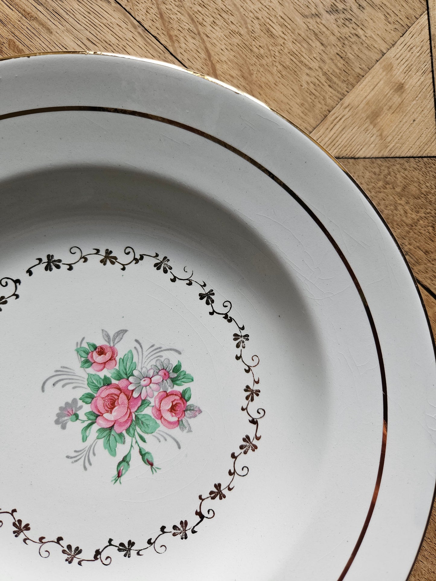 Assiettes creuses dépareillées "Beaugency"