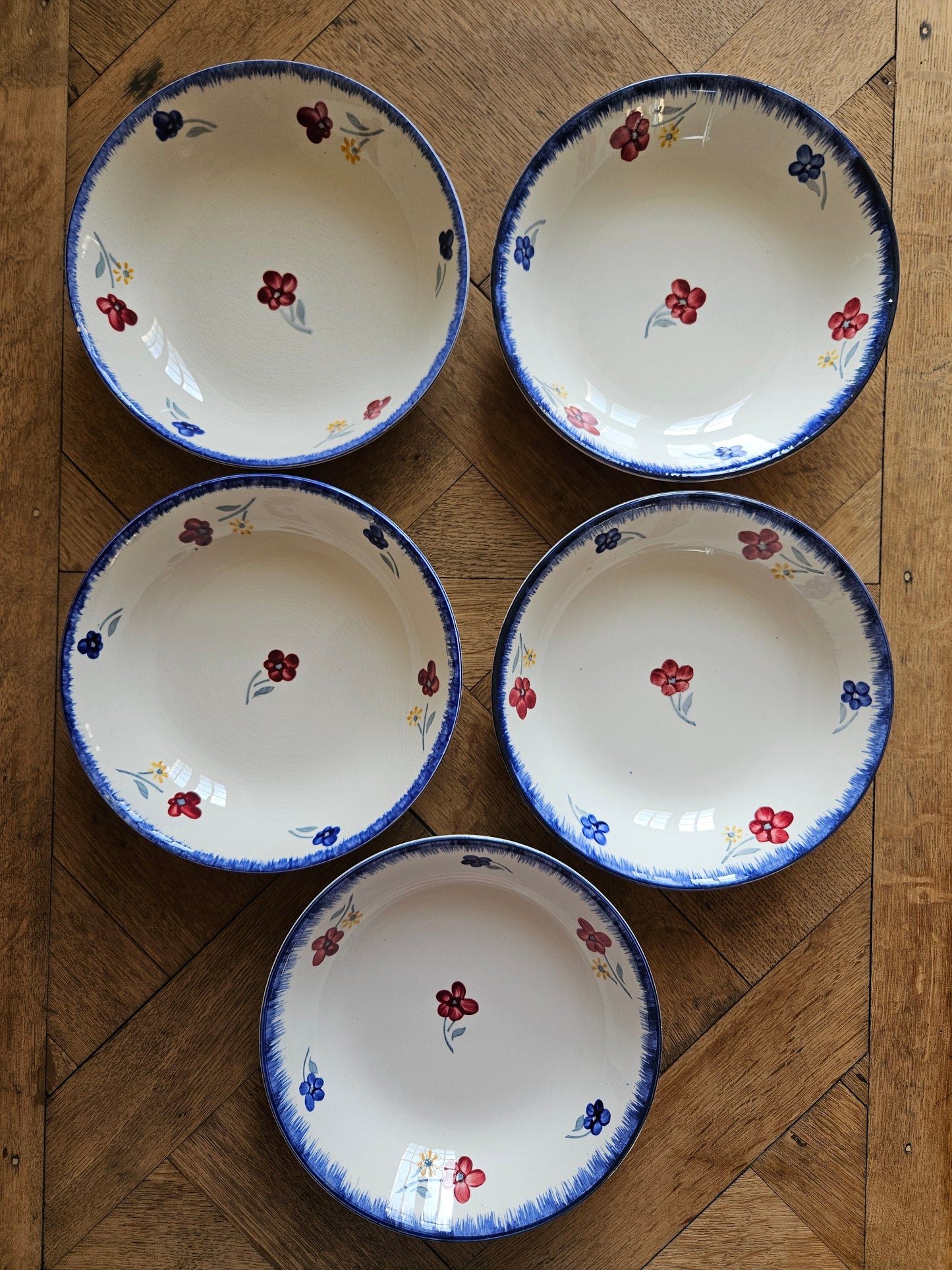 Assiettes calottes Digoin, Mary-Lou