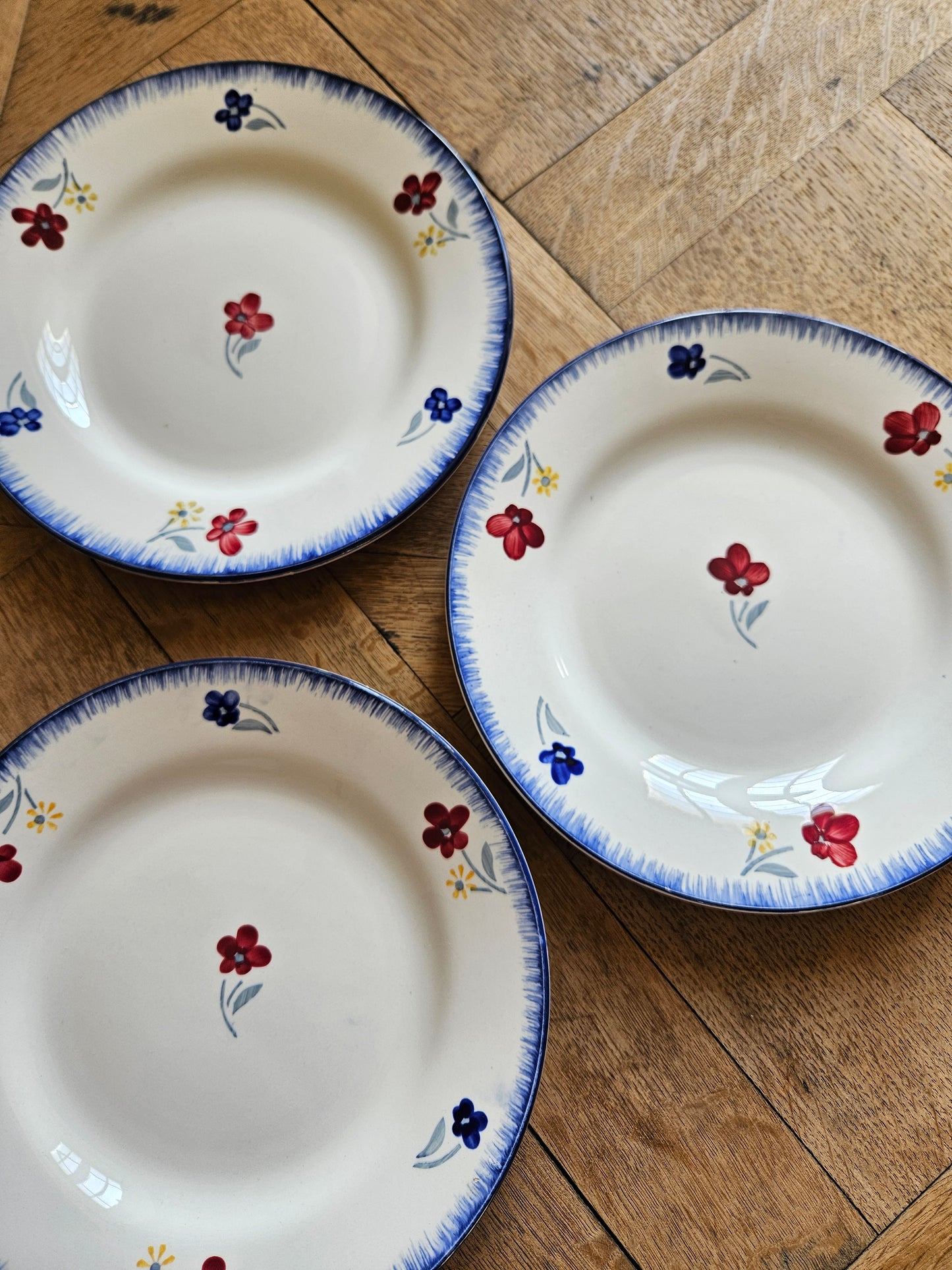 Assiettes plates Digoin, Mary-Lou