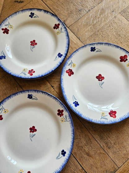 Assiettes plates Digoin, Mary-Lou