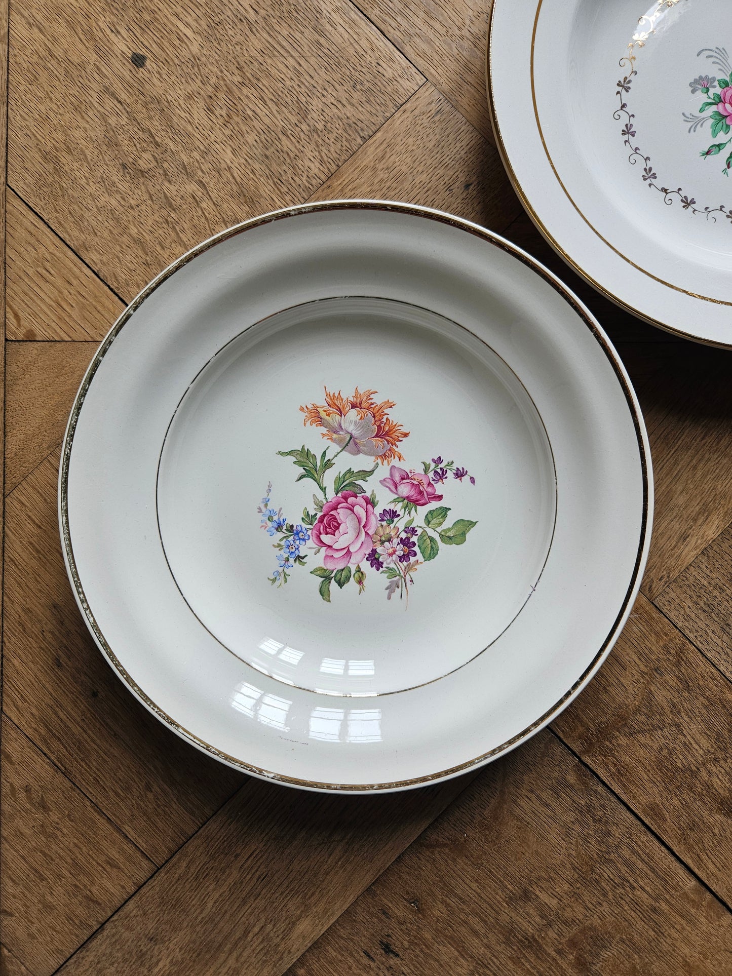 Assiettes creuses vintage 100% dépareillées