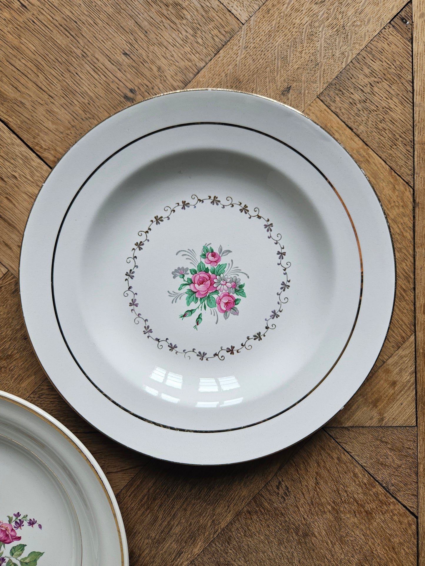 Assiettes creuses vintage 100% dépareillées