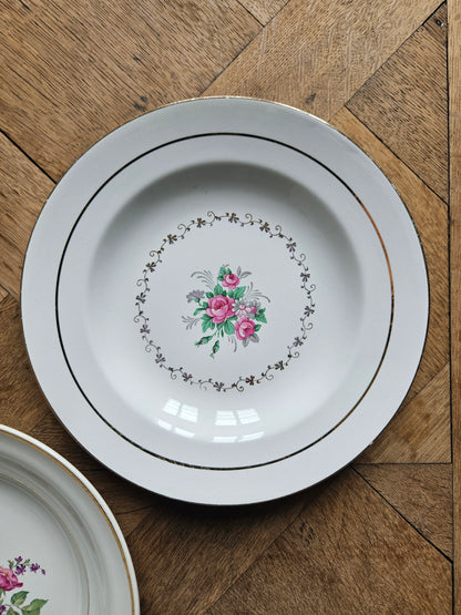 Assiettes creuses vintage 100% dépareillées