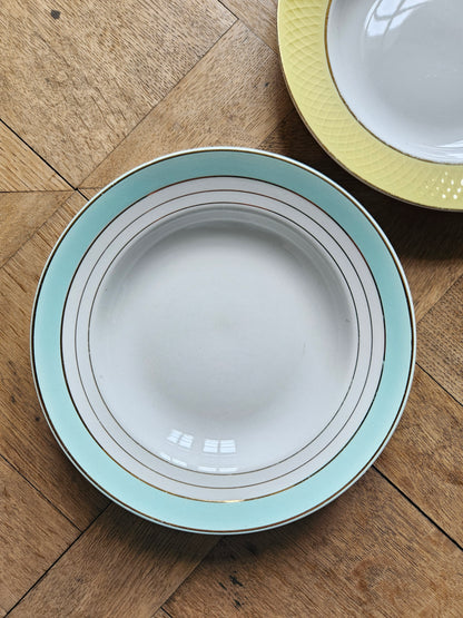 Assiettes creuses vintage 100% dépareillées