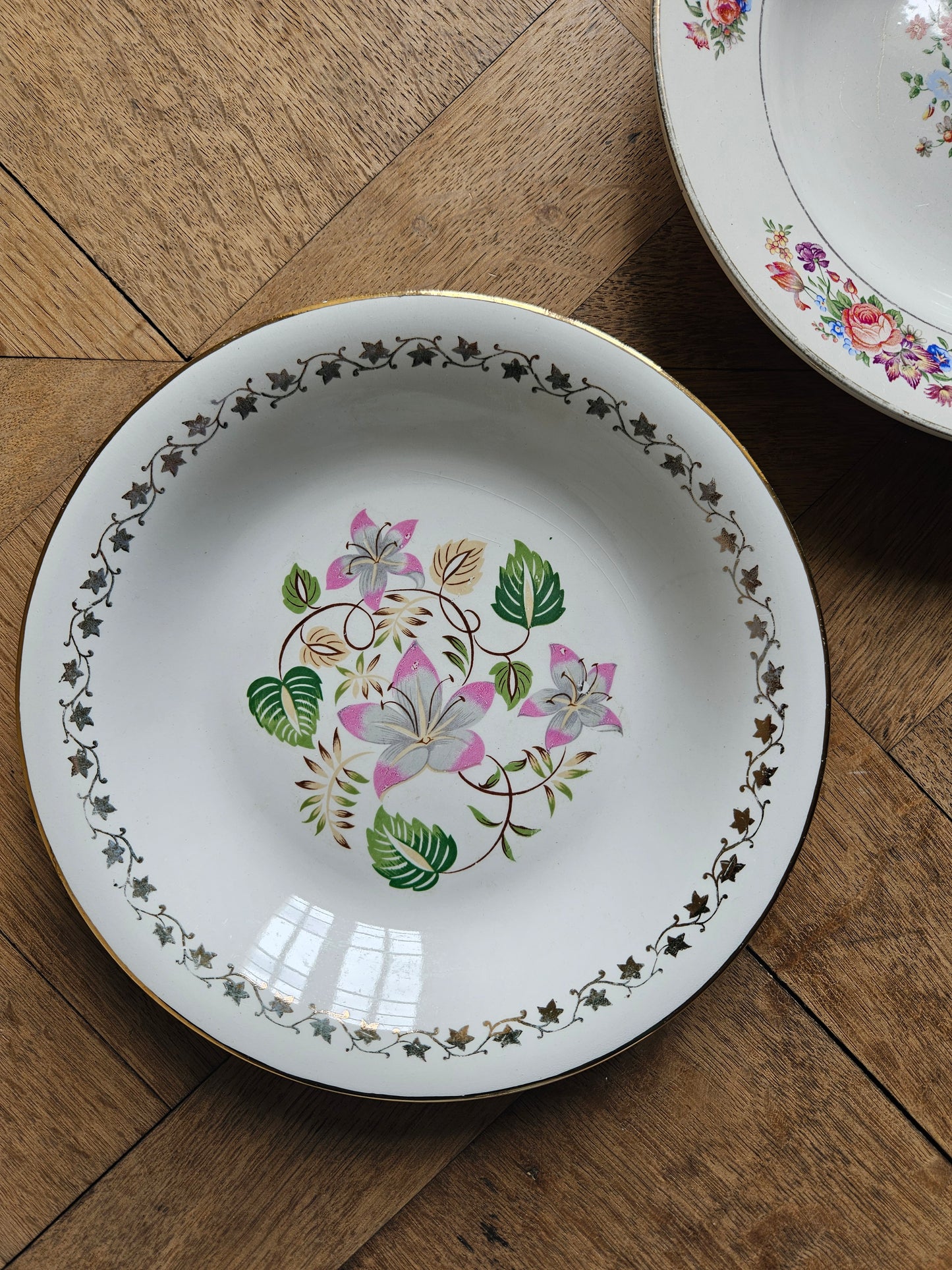 Assiettes creuses vintage 100% dépareillées