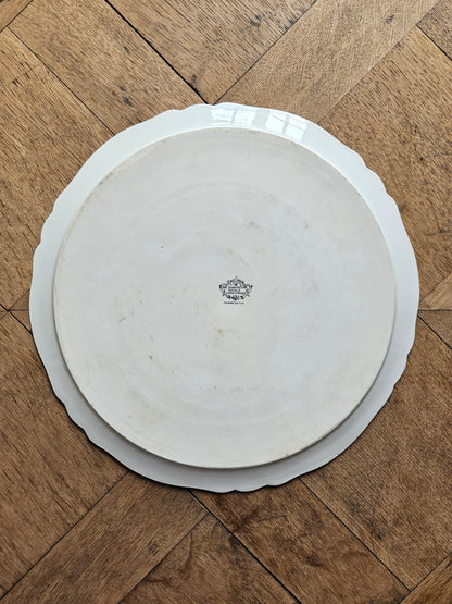 Plat à tarte Limoges, myosotis