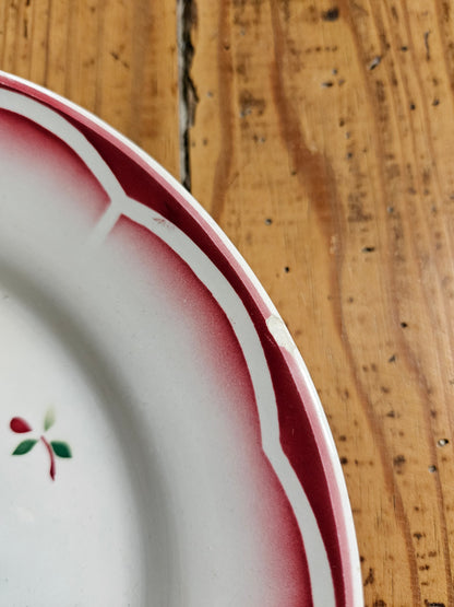 Assiettes plates rétro Digoin