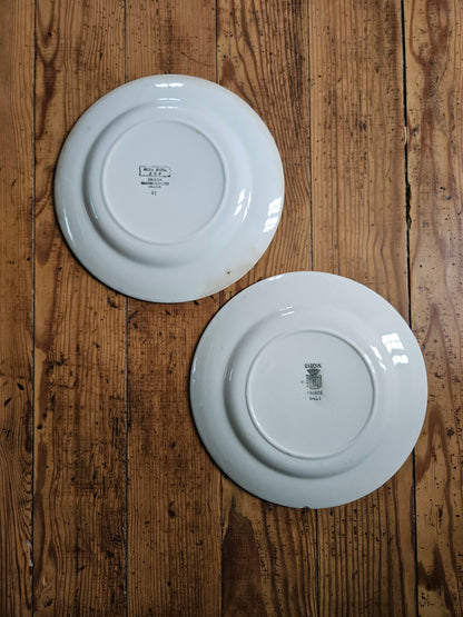 Assiettes plates rétro Digoin