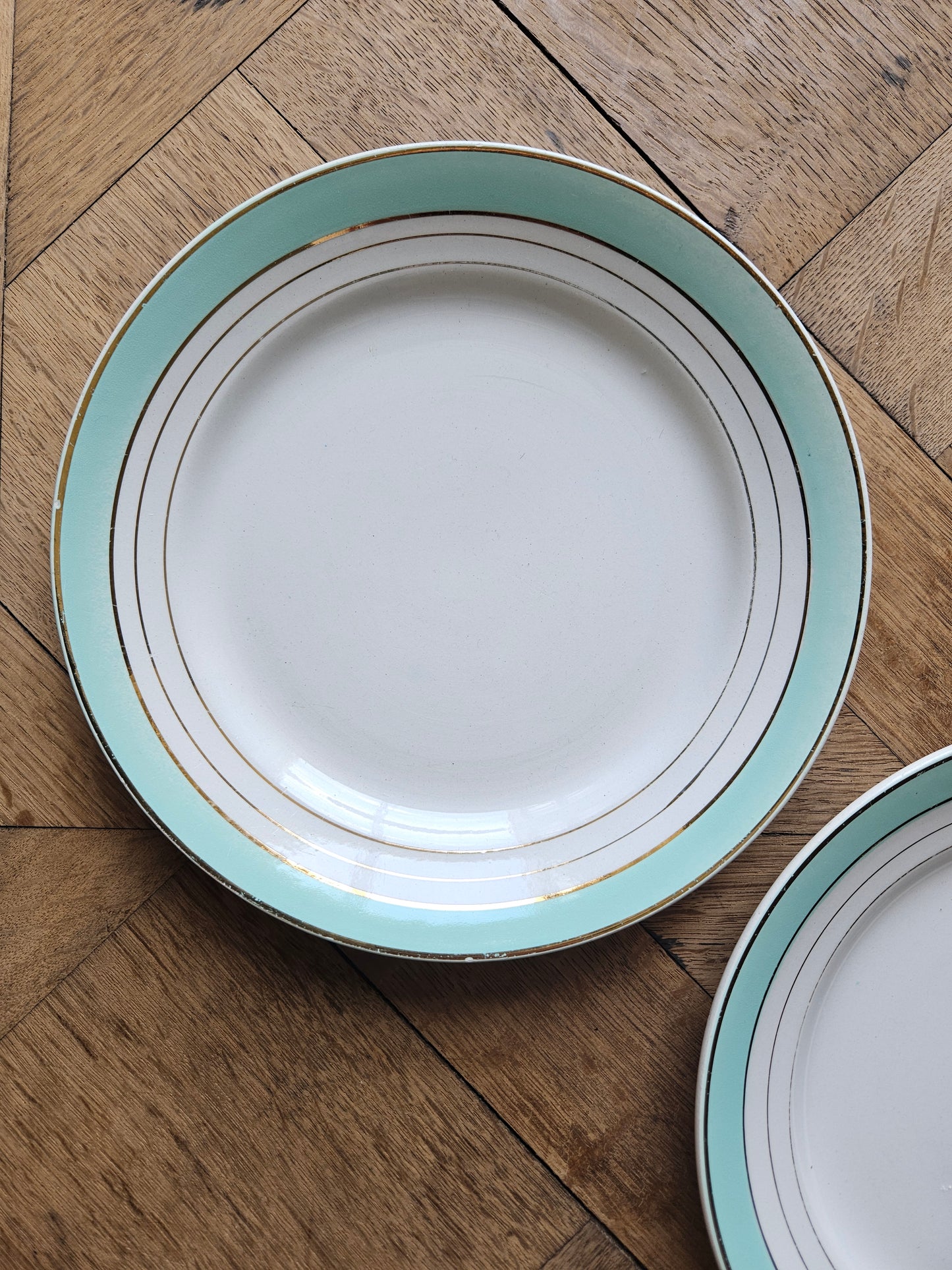 Assiettes plates dépareillées "Perigord"