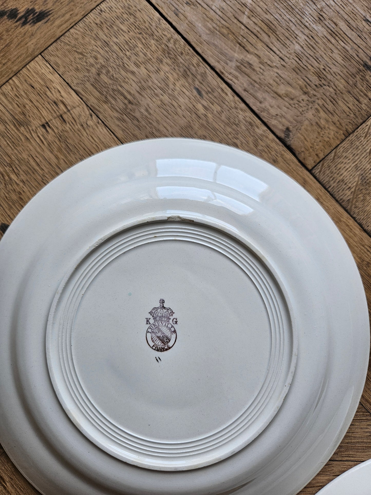 Assiettes plates dépareillées "Perigord"