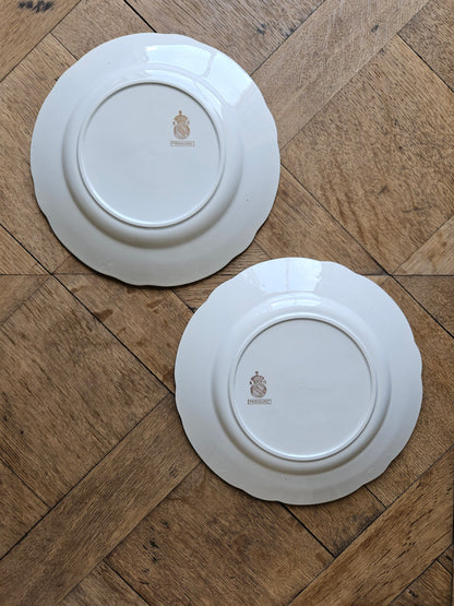 Assiettes plates dépareillées "Perigord"