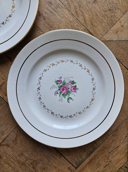 Assiettes plates dépareillées "Perigord"