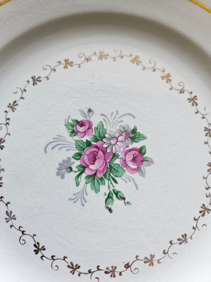 Assiettes plates dépareillées "Perigord"