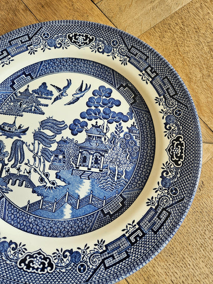 Assiettes plates Churchill, décor japonisant