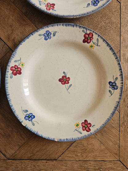 Assiettes plates Digoin, Mary-Lou