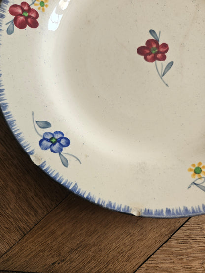 Assiettes plates Digoin, Mary-Lou