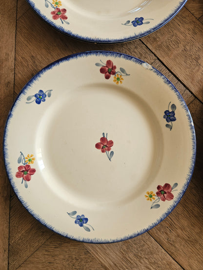 Assiettes plates Digoin, Mary-Lou