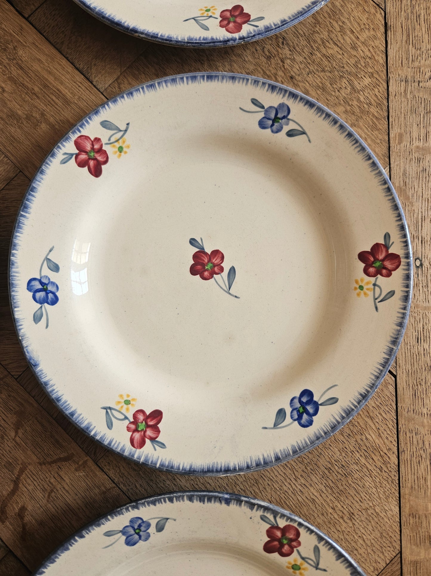 Assiettes plates Digoin, Mary-Lou