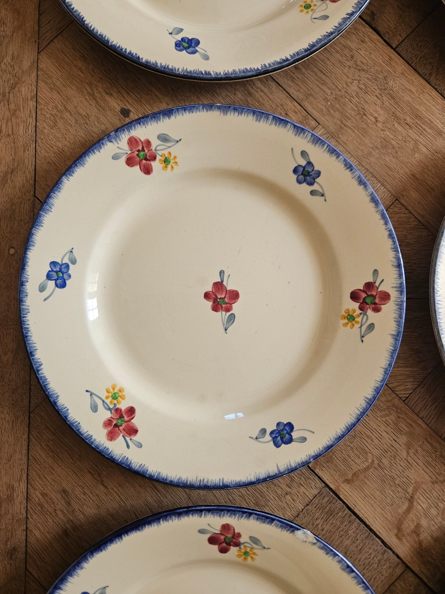 Assiettes plates Digoin, Mary-Lou