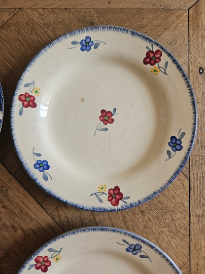 Assiettes plates Digoin, Mary-Lou