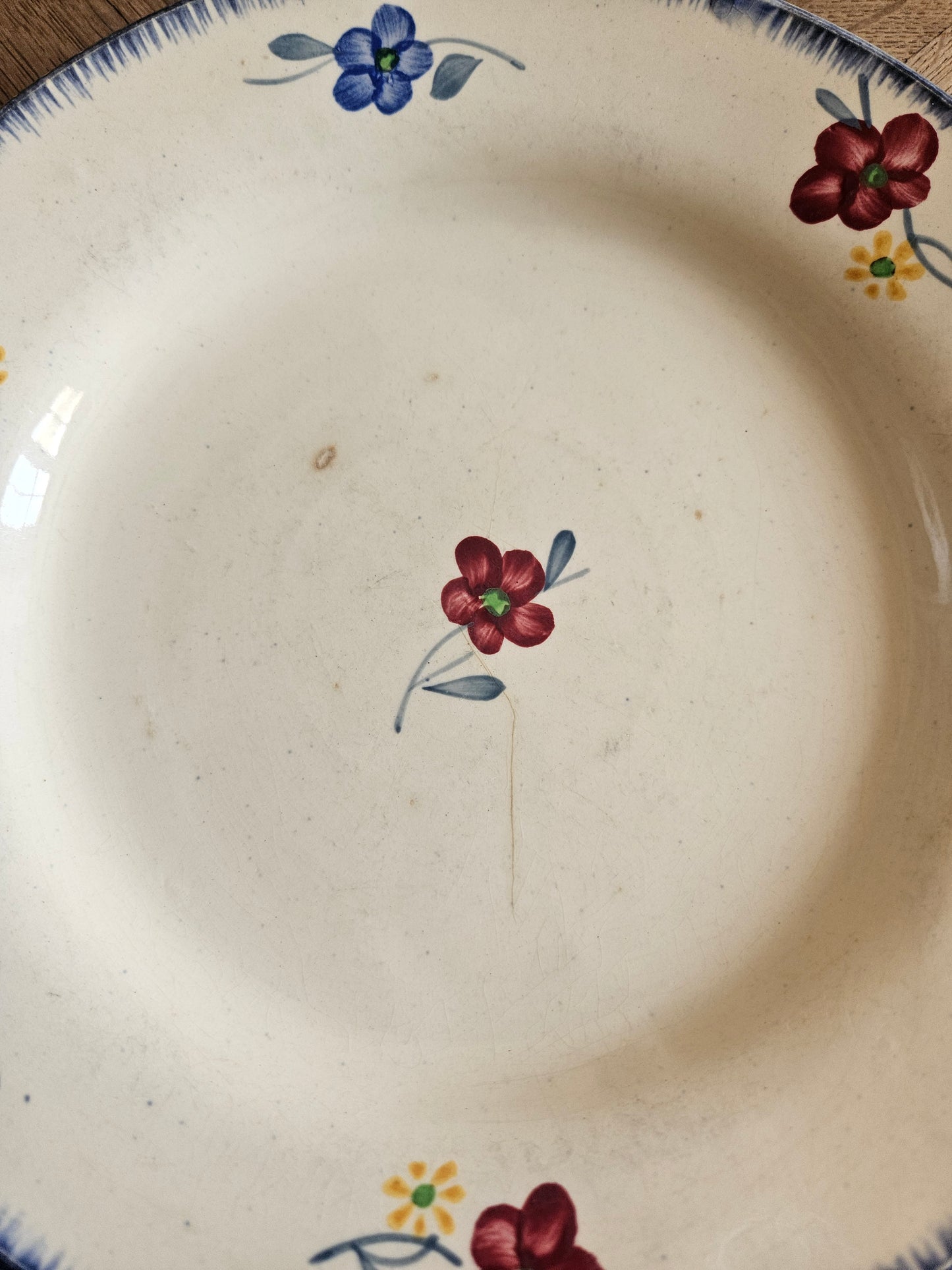 Assiettes plates Digoin, Mary-Lou