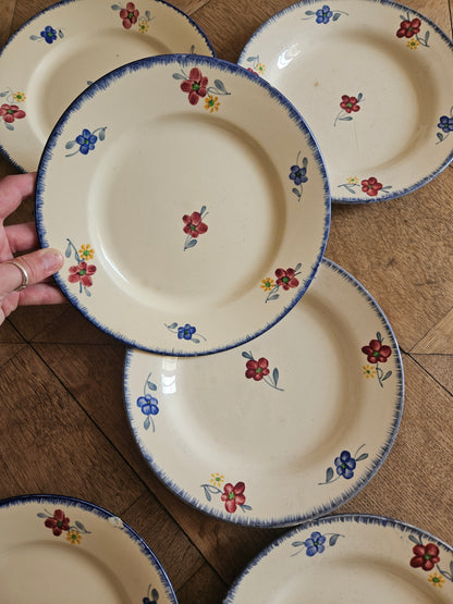 Assiettes plates Digoin, Mary-Lou