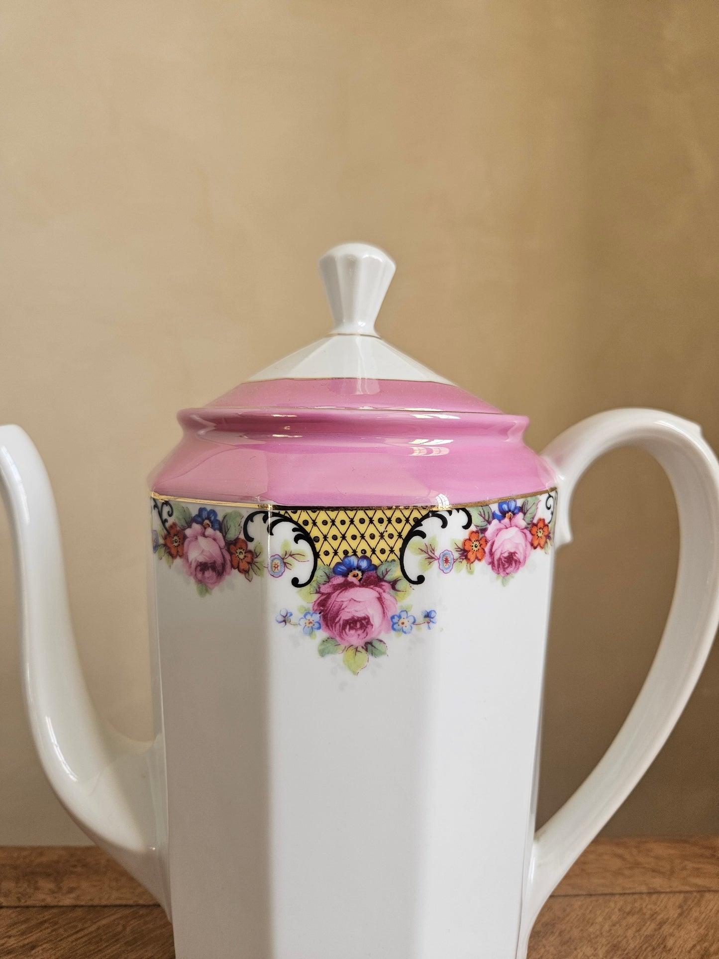 Théière, sucrier et pot à lait shabby chic