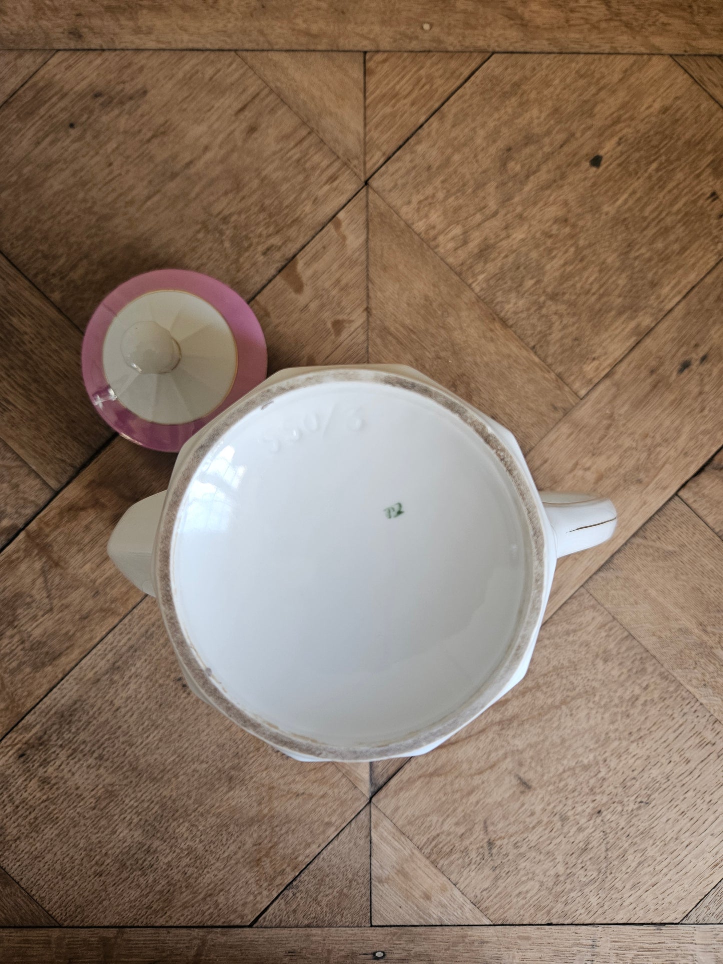 Théière, sucrier et pot à lait shabby chic