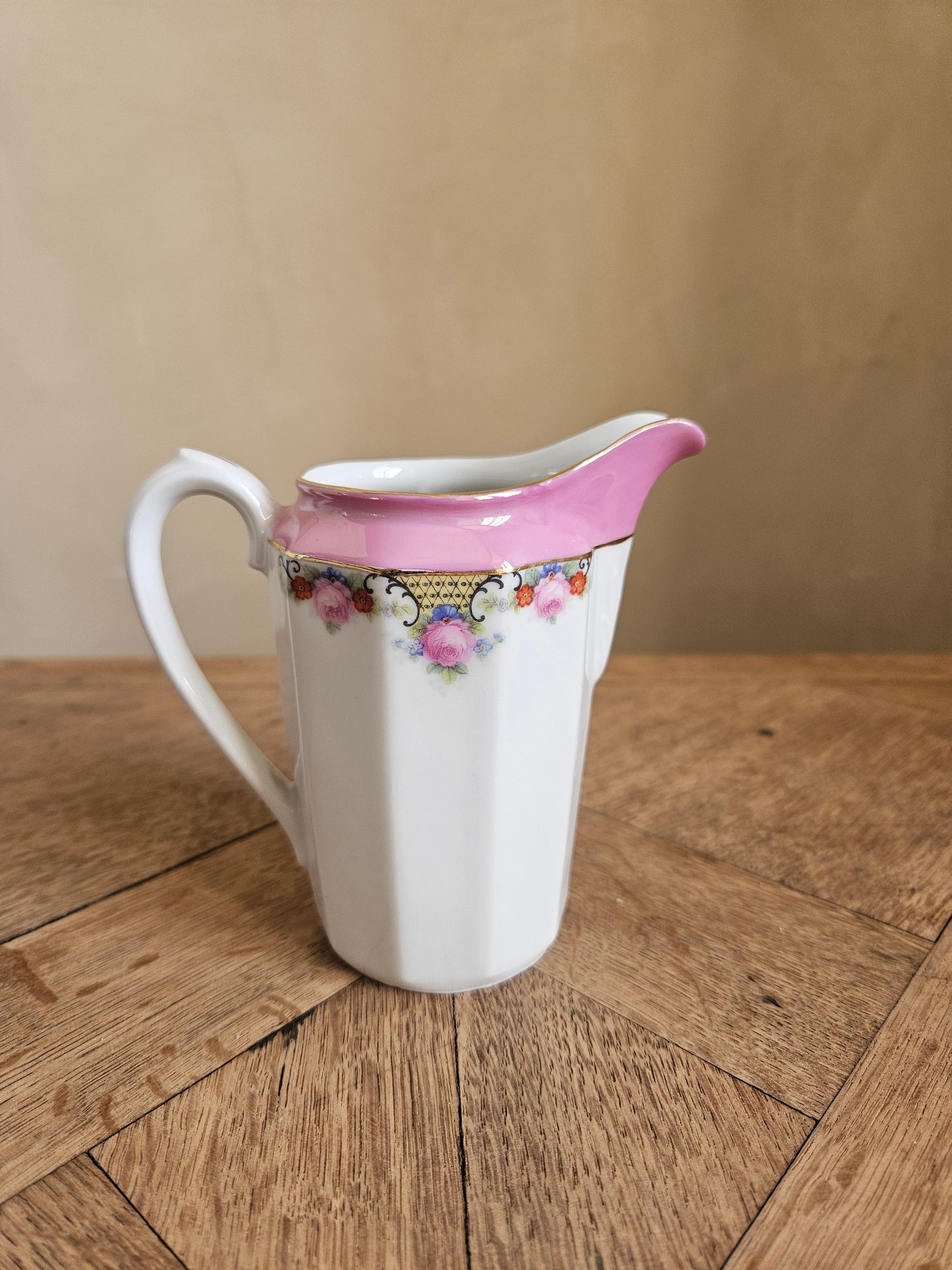 Théière, sucrier et pot à lait shabby chic