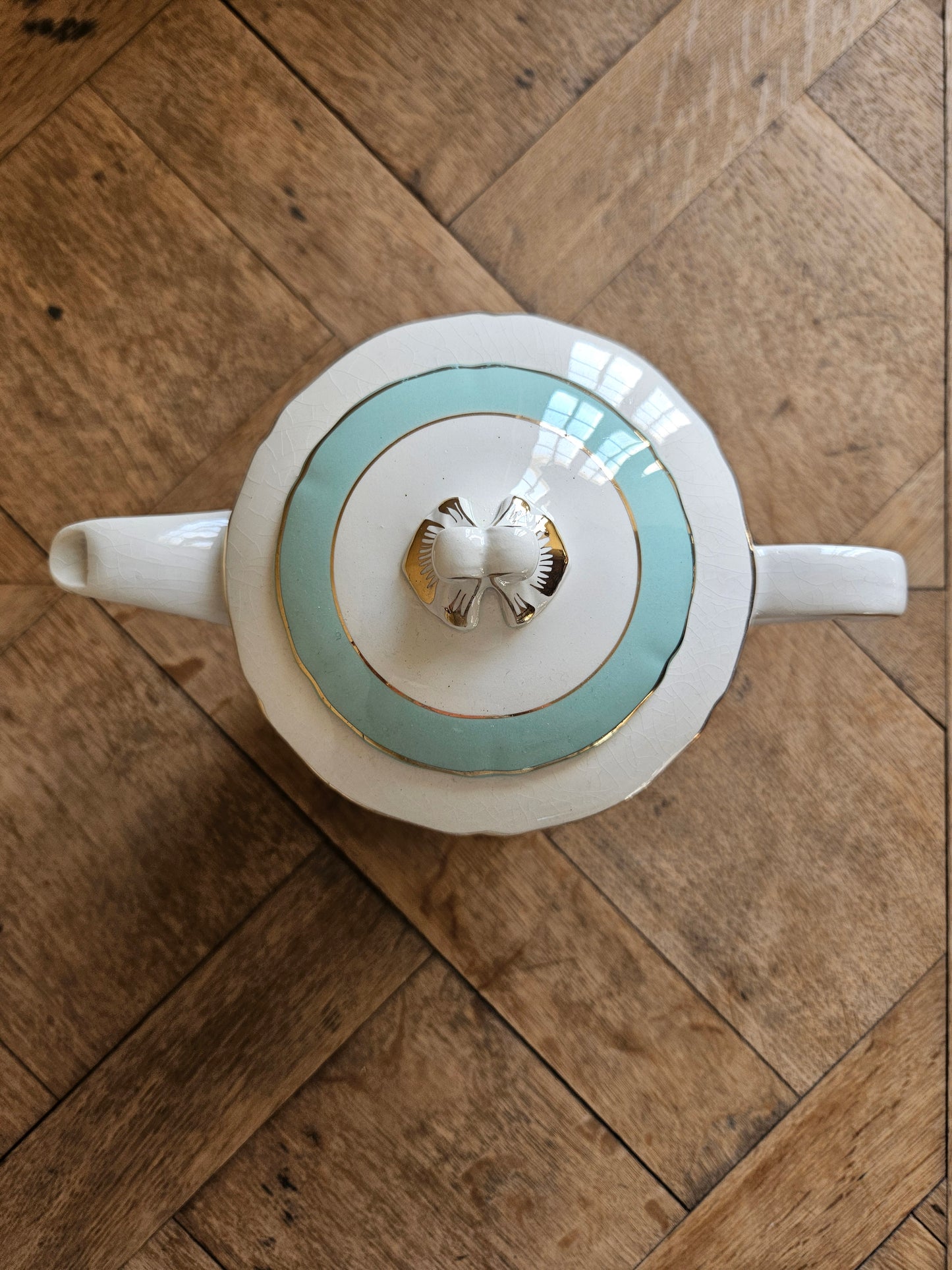 Théière shabby chic Ceranord St Amand