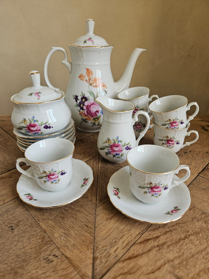 Service à café porcelaine de Bohême