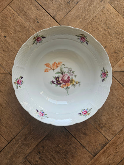 Saladier porcelaine de Bohême