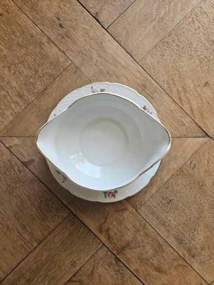 Saucière porcelaine de Bohême