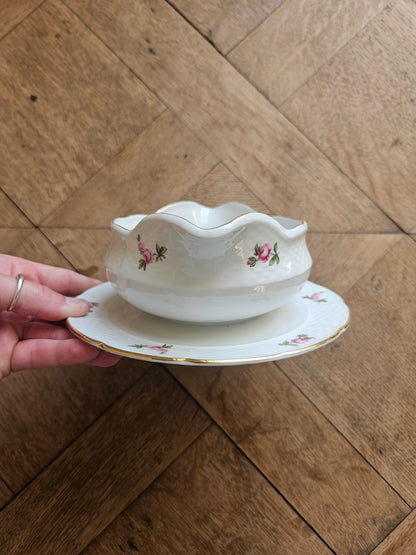 Saucière porcelaine de Bohême