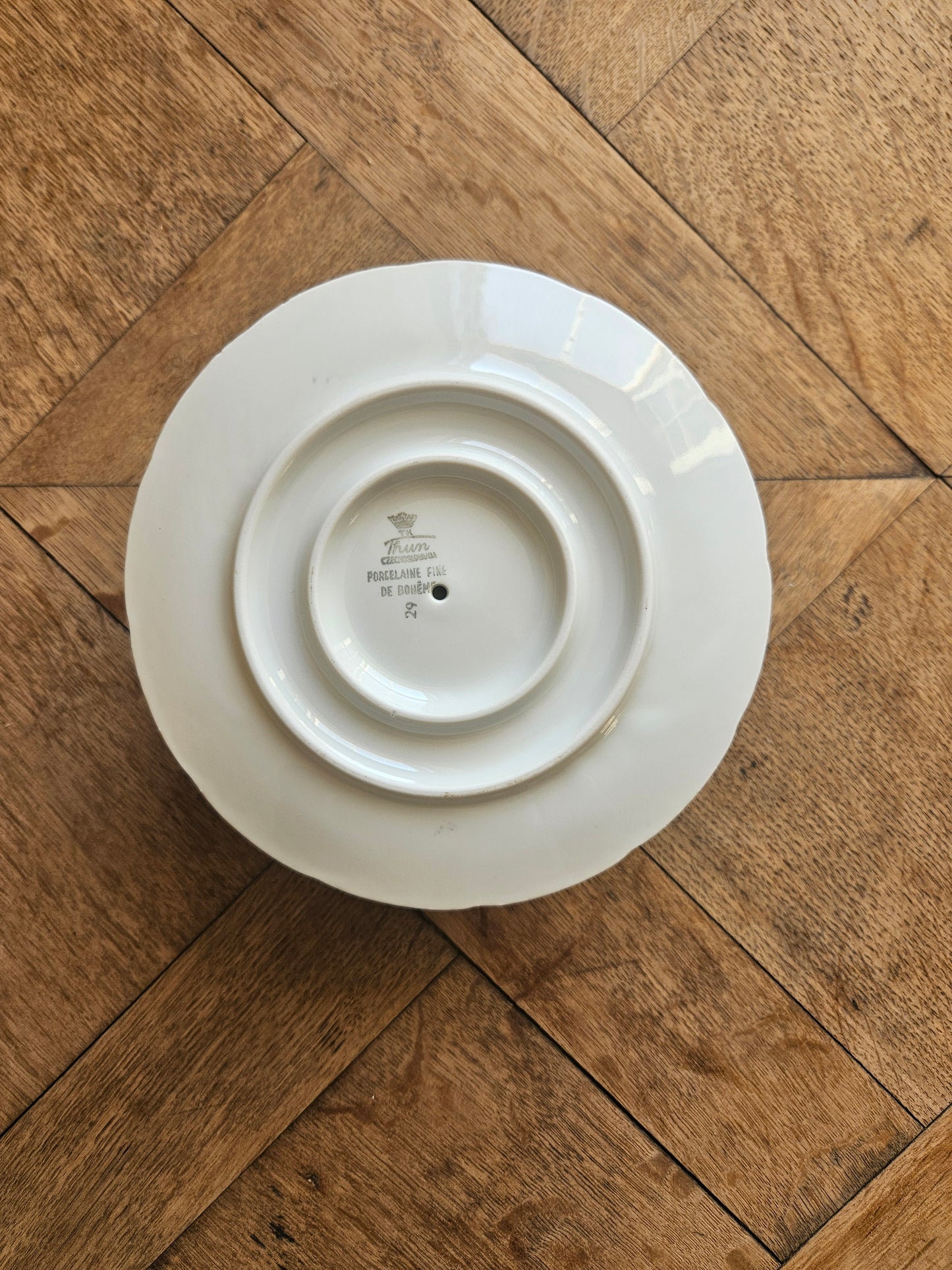 Saucière porcelaine de Bohême