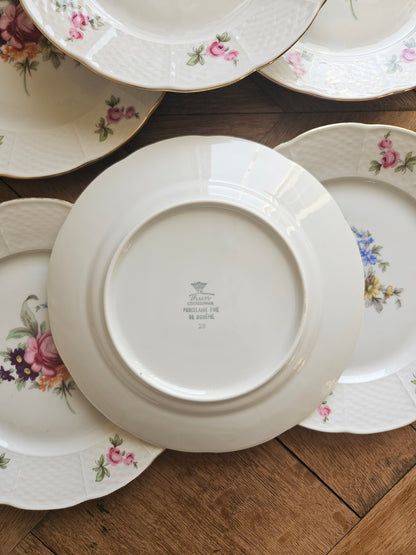 Assiettes à dessert porcelaine de Bohême