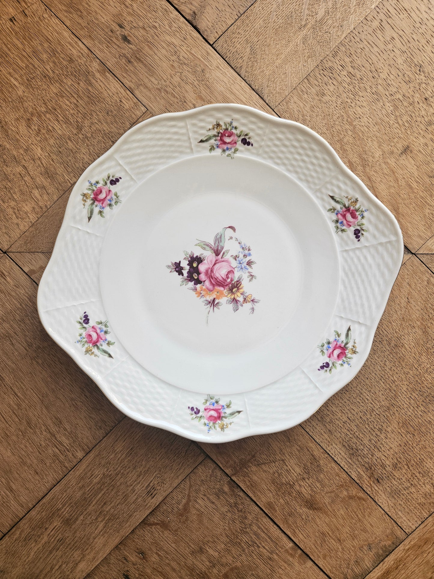 Plat à dessert porcelaine de Bohême