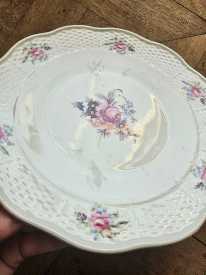 Plat à dessert porcelaine de Bohême