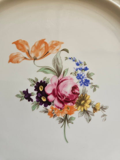 Plat rond porcelaine de Bohême
