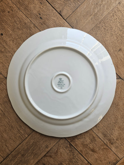 Plat rond porcelaine de Bohême
