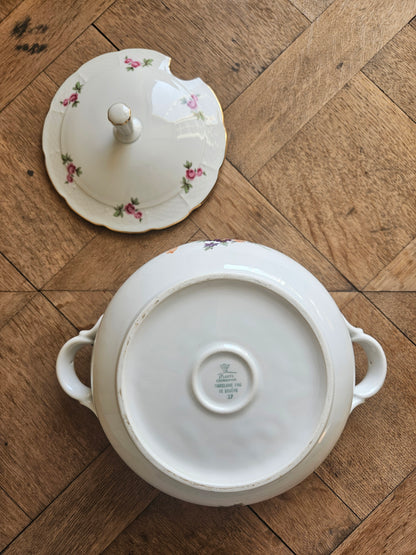 Soupière porcelaine de Bohême