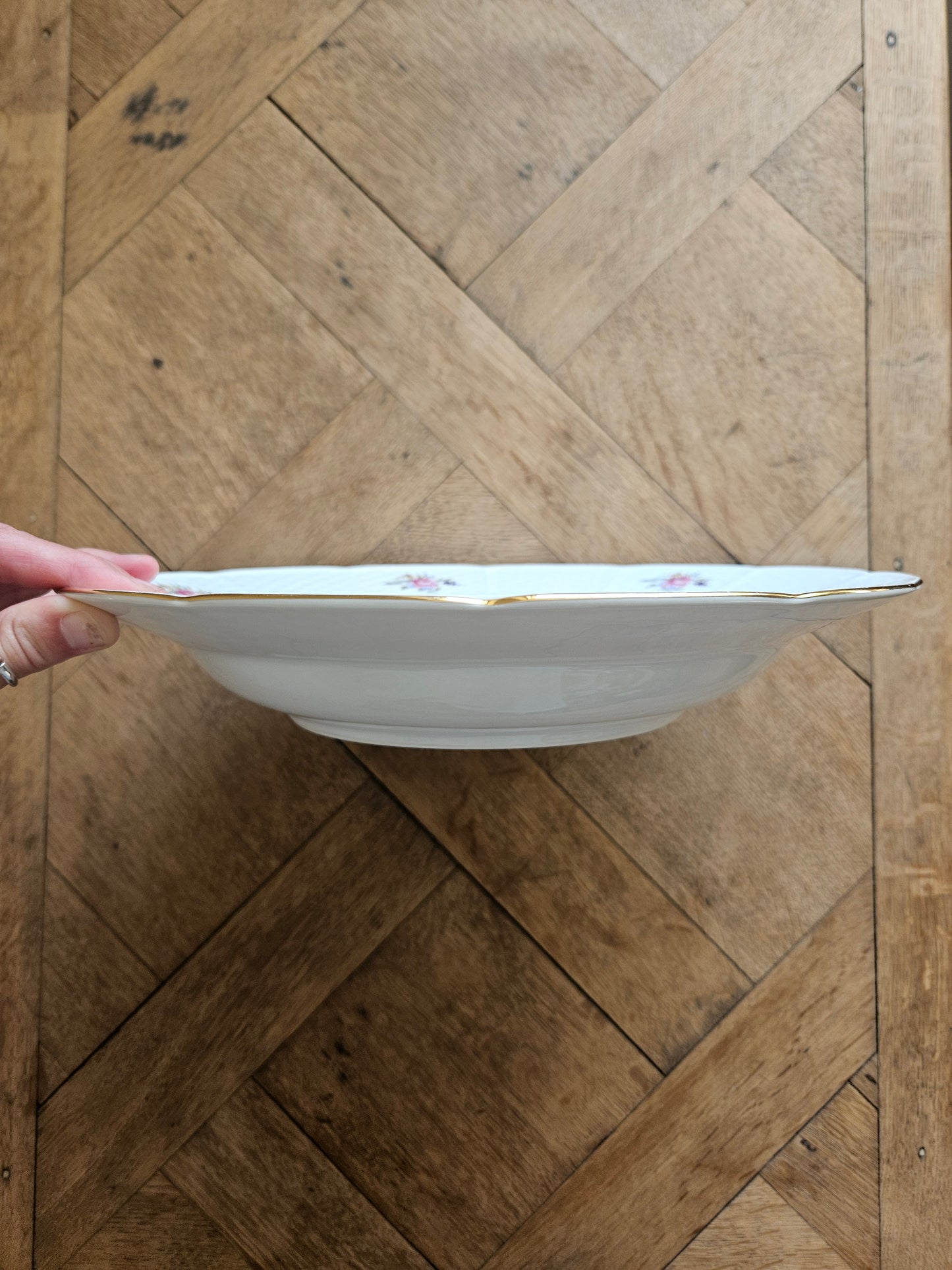 Plat creux porcelaine de Bohême