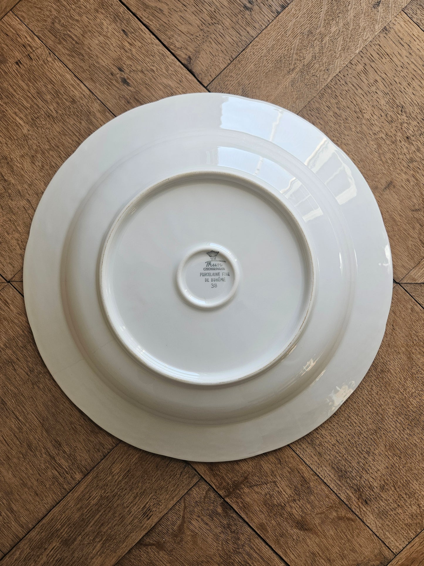 Plat creux porcelaine de Bohême