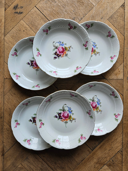Assiettes creuses porcelaine de Bohême