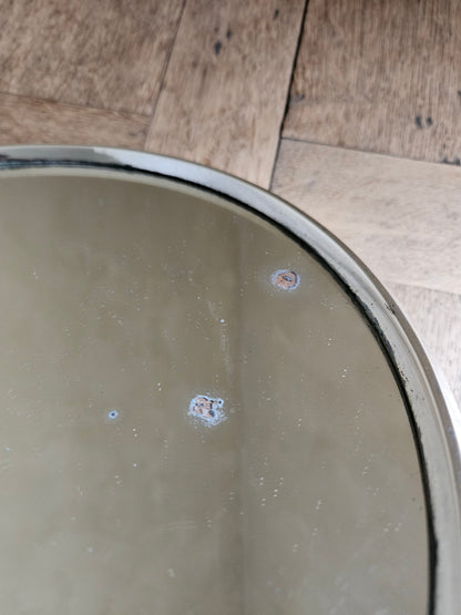 Plateau miroir argenté